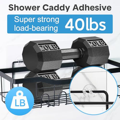 12 Pack Adhesive Replacement, Strong Adhesive Hooks, Waterproof Adhesive Strips, No Drilling, for Bathroom Storage Shelves and Kitchen Racks - color: Transparent-12 Pack