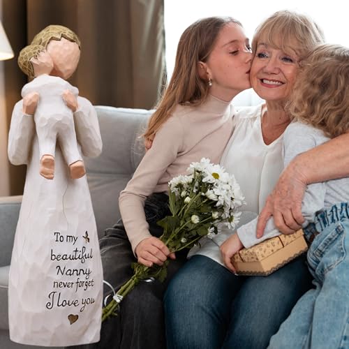 Nanny Gifts for Grandma, Gifts for Nanny, Gift from Grandkids, Sculpted Hand-Painted Figurine - style: Nanny gifts