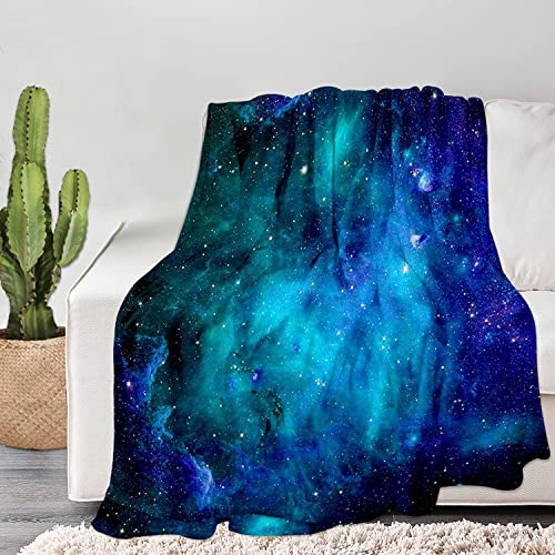Space Galaxy Blanket, Soft Warm Fuzzy Fleece Plush Blanket 60''x50'', Smooth Cozy Flannel Throw Blanket for Bed/Couch/Office/Camping - color: Style 1, size: 60"x50"