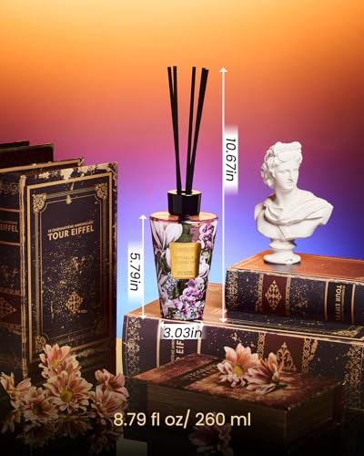 M&SENSE Reed Diffuser, Moonlight Tuberose, 8.79 oz Natural Essential Oil | Non-Toxic Organic, Long-Lasting Fragrance, Ideal for Living Room, Bedroom, Gifts for Women - color: Moonlight Tuberose