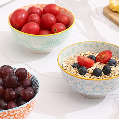 Ceramic Bowls, 10 Oz Small Bowl, Set of 8 Ice Cream Bowls, Dessert Bowl for Salsa, Rice, Sauce, Side Dishes, Snack, Condiment, 4.75 Inch-Microwave Dishwasher Safe - size: 10 Oz-4.75"