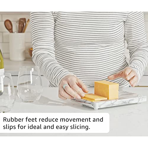 Fox Run 3852 Marble Cheese Slicer with 2 Replacement Wires, White, Medium