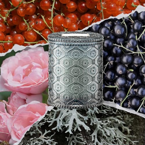 LA JOLIE MUSE Hey Baies Candles - Red Currant, Rose, Oakmoss | 6 oz Natural Soy Wax | 40 Hours Clean Burn | Berry Scented Candle | Gift-Ready for Hosts & Gatherings - color: Hey Baies