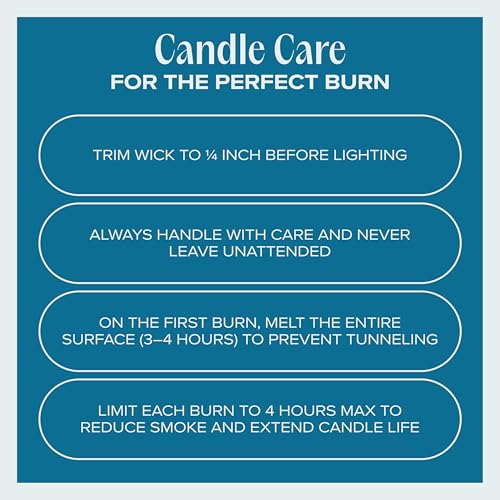 You & Me by the Sea Pet-Friendly Scented Candle – Sea Salt & Neroli Fragrance - Coconut Soy Wax Candle with Wooden Wick, Approx. 50-Hour Burn Time, Made in USA, 11.8 oz - color: You & Me by The Sea