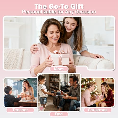 LUCKINEE Ceramic Jewelry Tray Round Ring Dish Trinket Dish Gifts for Women | Personalized Birthday Gifts for Mom Dad,Sisters and Friends,with 1pc Gold Puffy Letter Sticker A-Z, With 1pc Greeting Card - color: DIY Style 1-A-Z