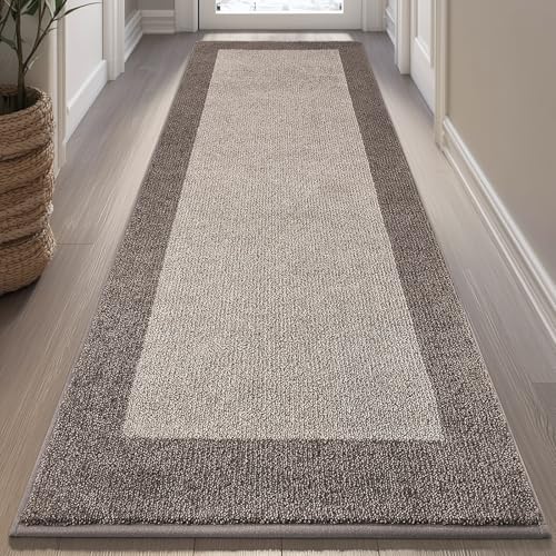 Runner Rug 32" x 72", Kitchen Rug for Hallway, Door, Roll Packing | Non Slip, Machine Washable, Absorbent, Quick Drying, for Entryway, Bedroom, Bathroom - color: Beige, size: 32" X 72"