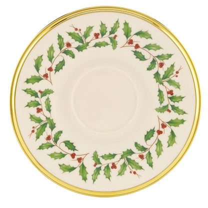 Lenox 146504040 Holiday Tea Saucer, Christmas Theme - style: Tea Saucer