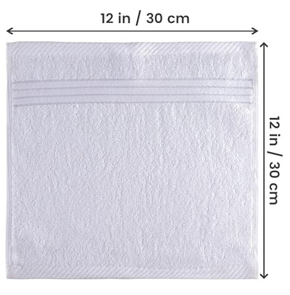 Utopia Towels 12 Pack Premium Wash Cloths, 12x12 in, 100% Cotton, White | Highly Absorbent Soft Feel Lightweight Washcloths - Premium Ring Spun Cotton, Ideal for Bathroom, Spa, Gym & Face - color: White