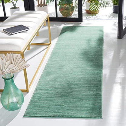 SAFAVIEH Vision Collection Runner Rug - 2'2" x 6', Light Green, Modern Ombre Design, Non-Shedding & Easy to Clean, Ideal for Entryway, Foyer, Bedroom (VSN606X) - color: Light Green, size: 2'2" x 6' (Runner)