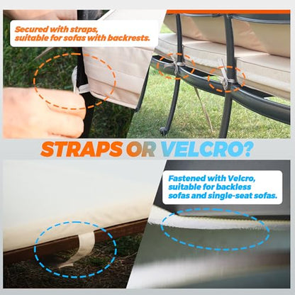 Custom Size Outdoor Bench Cushion with Sealed Stitching and Heat-Pressed Covering, 5000+ Water-Pressure Fabric, Patio Cushion, Swing Cushion, Double Piping Waterproof Cushion - color: Waterproof