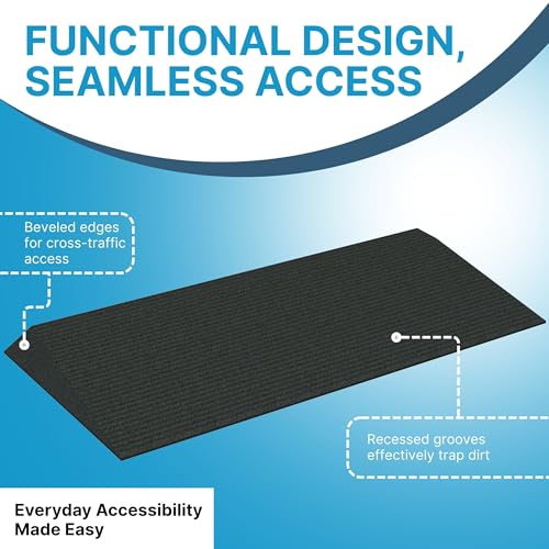 EZ-ACCESS Transitions Angled Entry MAT, Black, 1.75-in - color: Black, size: 1.75 Inches