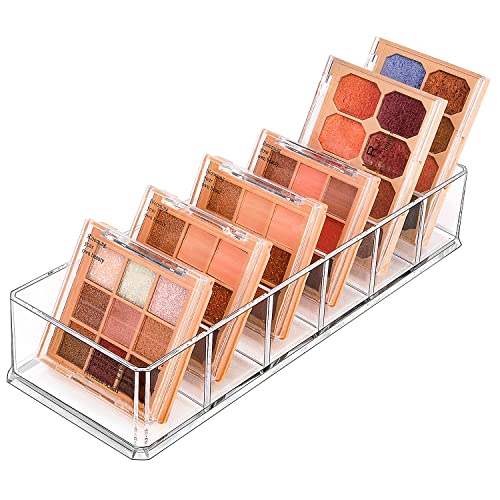 JessLab Acrylic Organizers, Bathroom Organizer for Drawer, Cosmetic Display Cases for Vanity, Countertop, Desk, Kitchen, and Makeup Storage, 6-Section - style: 6 Compartment