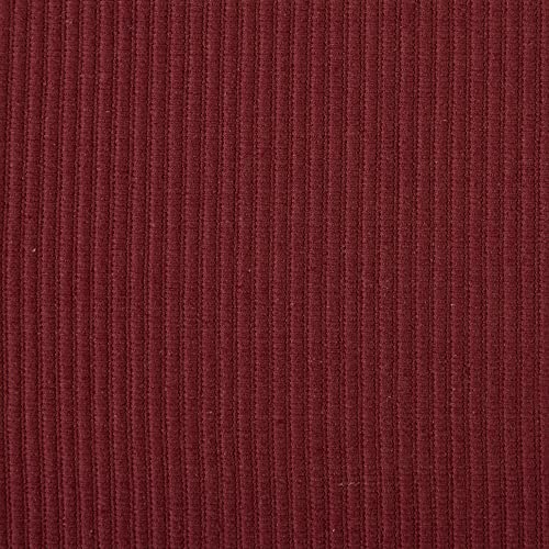 DII Basic Everyday Ribbed Tabletop 100% Cotton, Placemat Set, 13x19, Wine, 6 Piece - color: Wine, size: 13x19"