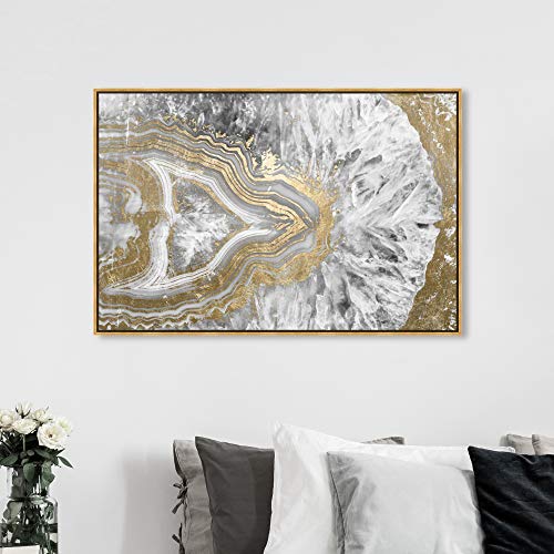 The Oliver Gal Artist Co.Abstract Framed Wall Art Canvas Prints 'Agate Geode Crystal' CrystalsAbstract Framed Wall Art Canvas Prints 'Agate Geode Crystal' Crystals54" x 36"Gold Frame1.0Count - size: 36"L x 54"W, style: Gold Frame