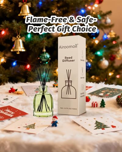 Reed Diffuser Set, Eucalyptus Lavender Scent, with 6 Reed Sticks | Long-Lasting Home Fragrance for Bedroom, Living Room, Office, Bathroom Shelf Decor, Neutralizes Bad Odors, Indoor Freshener