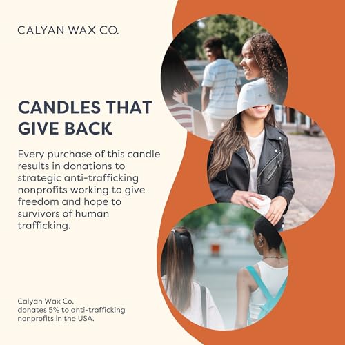 Calyan Wax Co. Golden Cider & Nutmeg 3 Wick Scented Candle - 43 Hour Burn | Made in the USA Luxury Clean Soy Wax Candles - Long Lasting Large Glass Jar Candle for Home - 3 Wicks - 14.9oz - color: Golden Cider + Nutmeg