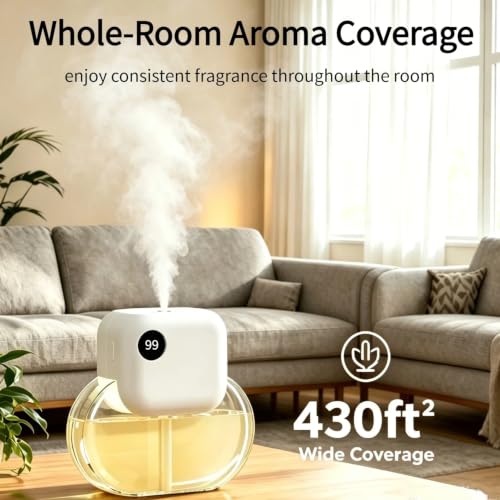 Aroma Diffuser with 170ML Essential Oil Set for Home,Rose Amber | Aromatherapy Diffuser with 6 Adjustable Mist Modes, 90 Days Long-Lasting Runtime, Ultra Quiet 35dB Operation, 7-Color Light - color: Yellow