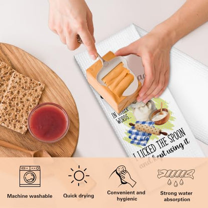 A Messy Kitchen is A Sign of Happiness Kitchen Towels 2 Pack, Towels Set for Housewarming, Thanksgiving Housewarming Gifts for Wife Neighbor Mom Friends, Cooking Lovers Gifts Ideas - color: Messy Kitchen