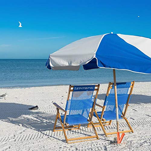 Hi Flame Outdoor Lawn Umbrella Stand Steel Parasol Holder with 2 Positions for Park, Patio, Beach, Black