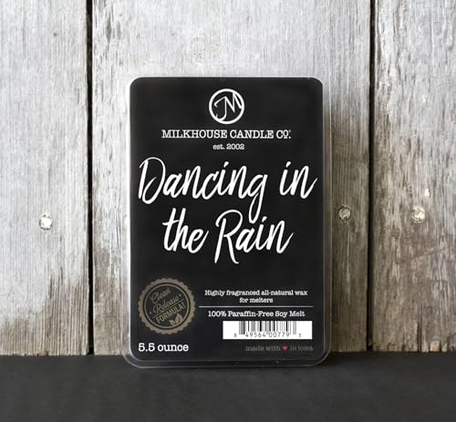Milkhouse Dancing in the Rain Soy Wax Melts for Wax Warmer, 5.5 oz | Clean-Burning, Premium Fragrance Oil, Made in the USA - color: Dancing in the Rain