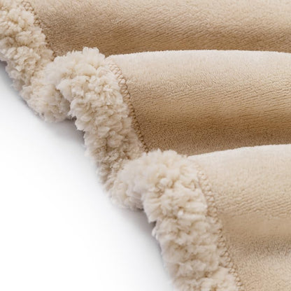 Waterproof Dog Blanket Reversible Pet Bed Cover Puppy Fluffy Cream Blankets Leakproof Sofa Couch Cover Cat Pet Blanket for Warm Washable-S - color: Cream, size: S-71*100cm(28*40in)