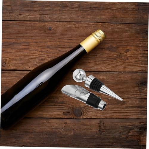 Luxshiny 1set Stainless Steel Wine Set Box Creative Opener Kit Wine Bottle Accessories Corkscrew Pourer for Men Women