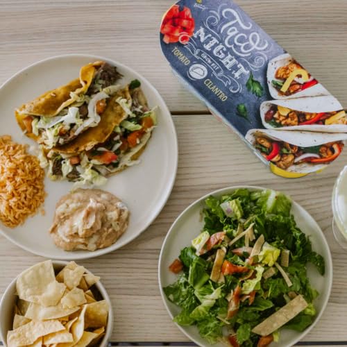 Buzzy Seeds Taco Night Grow Kit - Metal Windowsill Planter - Complete Indoor Gardening Kit with Seeds, Coconut Husk Growing Medium & Genuine Pots - 100% Grow Guarantee - color: Taco Night