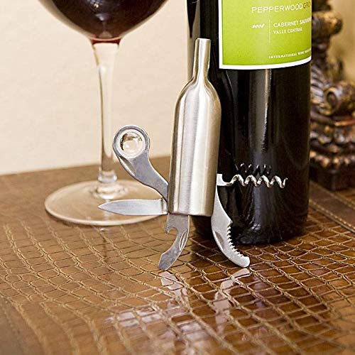 A Very Useful And Attractive Stainless Steel Pocket Wine Tool