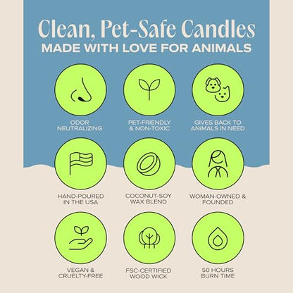 Cuddle Me Cozy Pet-Friendly Scented Candle – Linen, Cotton & Musk Fragrance - Coconut Soy Wax Candle with Wooden Wick, Approx. 50-Hour Burn Time, Made in USA, 11.8 oz - color: Cuddle Me Cozy