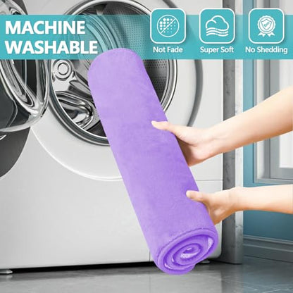 RUN HELIX Bathroom Rugs Sets 3 Piece, Soft Absorbent Memory Foam Bath Mats Set, Dry Fast Bath Mat, Machine Washable Bath Rug Set for Bathroom （Lilac） - color: Lilac