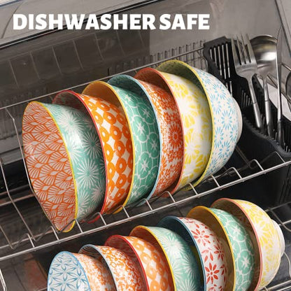 Ceramic Bowls, 10 Oz Small Bowl, Set of 8 Ice Cream Bowls, Dessert Bowl for Salsa, Rice, Sauce, Side Dishes, Snack, Condiment, 4.75 Inch-Microwave Dishwasher Safe - size: 10 Oz-4.75"