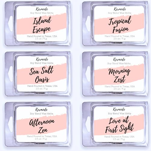 Spring Summer Scent Wax Melts Wax Cubes - Scented Wax Melt Variety Pack for Wax Warmers - Kermode Natural Aromatherapy Fragrance - Long Lasting & Clean - Bulk Assorted Safe Melting Soy Tarts