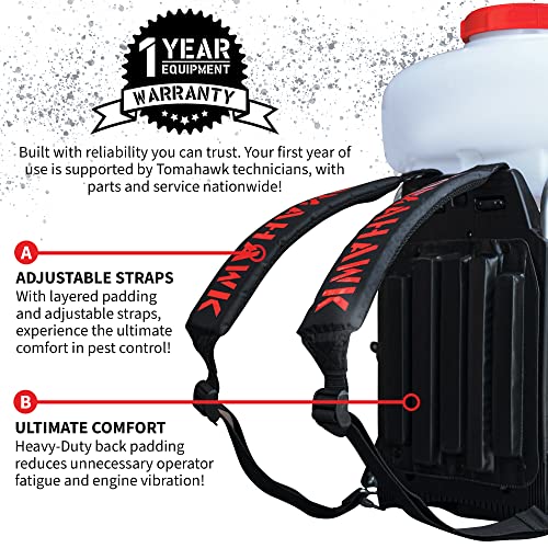 Tomahawk Power 3HP Backpack Mosquito Fogger Leaf Blower 3.7 Gallon Tank Garden Sprayer (Turbo Fogger + ULV Nozzle) - size: Turbo Fogger (With ULV Nozzle)