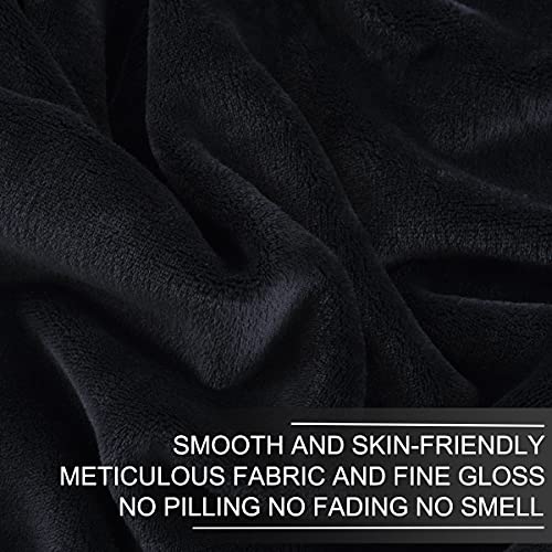 Polar Fleece Blanket Twin Size Lightweight Throw for The Bed Extra Soft Brush Fabric Super Warm Sofa Blanket 66" x 90"(Black Twin) - color: Charcoal Grey, size: Twin (90-Inch-by-66-Inch)