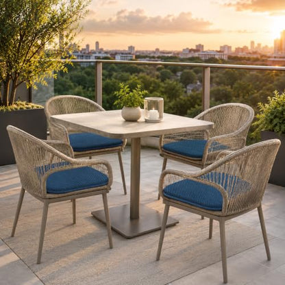 Blue Foam Seat Cushions Kitchen Chairs Pads for Dining Chairs Non Slip Office Seat Cushions Washable U Shaped Soft Thick Large Metal Wooden Chair Cushions,17" x 15" | 17x15 U Shaped Outdoor Patio Chair Cushions Washable Soft Thick Memory Foam Large Office
