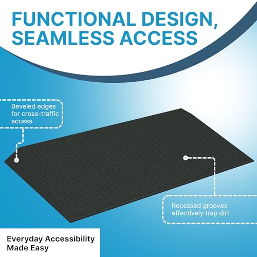 EZ-ACCESS Transitions Angled Entry MAT, Black, 2.25-in - color: Black, size: 2.25 Inches