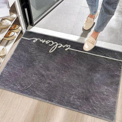 Washable Indoor Door Mat, 24"x36", Low-Profile Soft Surface Entrance Mat, Durable Stain & Fade Resistant, Non-Slip Absorbent Backing, Easy Clean Welcome Doormat for Home Indoor Entryway - size: 2' x 3' (Rectangular)