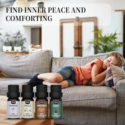 Essential Oils Set Top 12 Aromatherapy-Essential Oils for Diffuser for Home,Air Freshening Diffuser Oils Scents for Aromatherapy,Laundry,Candle&Soap Making,Humidifiers 12 X 5ML - color: Black-05