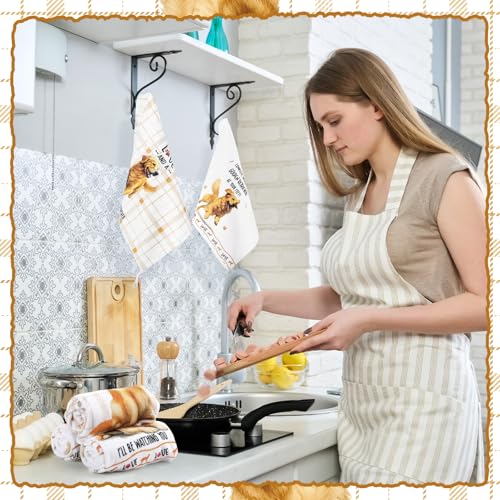 Redbaker 6 Pcs Golden Retriever Kitchen Towels Funny Dish Towel Gifts | Golden Retriever Lover Kitchen Hand Tea Dishcloth Dog Owner Decorative with Hanging Loop for Christmas Home Housewarming Gift - style: Golden Retriever