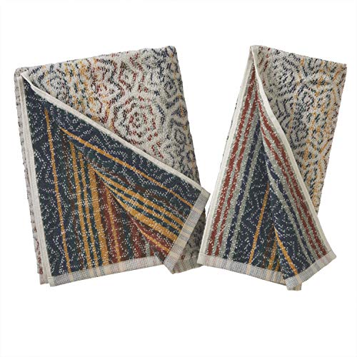 SKL Home Rhapsody 100% Cotton Premium Bath Towel, 550 GSM, Reversible, Soft & Absorbent, Spice - color: Rhapsody, Spice, style: Bath Towel