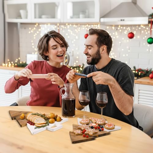 Christmas Tree Shaped Marble Charcuterie Cutting Serving Board
