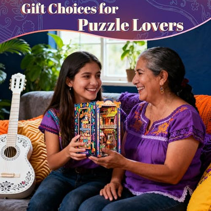 Book Nook Kit for Adults - Día De Muertos | DIY Miniature House Bookshelf 3D Wooden Puzzles Decorative Bookends Gifts for Women (Plaza de Los Muertos) - style: Plaza de Los Muertos