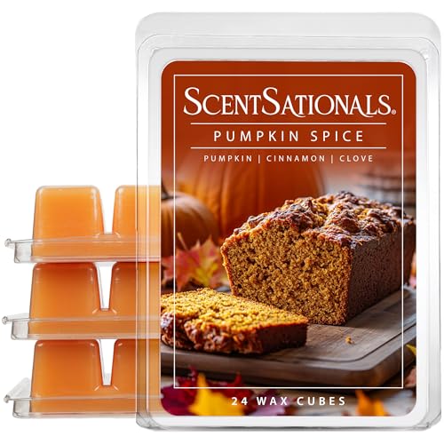 ScentSationals Pumpkin Spice Scented Wax Melts - Pumpkin, Cinnamon, & Clove, 10oz (24 Cubes) - style: Pumpkin Spice