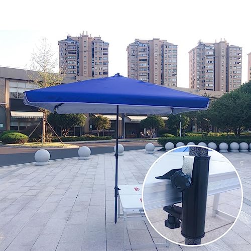 Cunguv Umbrella Clamp Stand Holder Outdoor Heavy Duty Umbrella Mount Clip Black