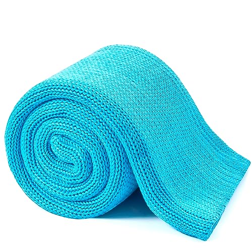 L'AGRATY Knitted Weighted Blanket - 60"x80" 15lbs Cooling Chunky Knit Heavy Blanket for Adults Braided Crochet Throw Thick Cable Yarn Knit Decorative No Beads Evenly Weighted Machine Washable | No Beads Evenly Weighted Machine Washable Chunky Braided Croc