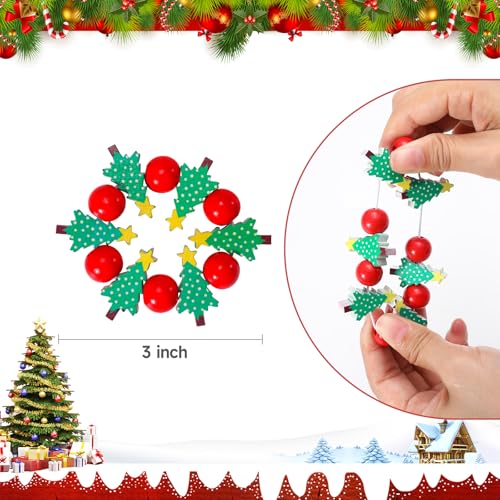 KPOSIYA Christmas Napkin Rings Set of 6, Xmas Tree Napkin Rings for Table Decor, Wooden Napkin Holder Buckle for Christmas,Winter Holiday, Home Party, Wedding Supplies - size: 6pcs, style: Xmas Tree