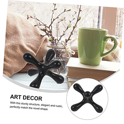 Decorative Abstract Sculpture Wear-Resistant Minimalist Home Decor for Living Room Modern Geometric Accent Stylish Table Centerpiece for Home Office