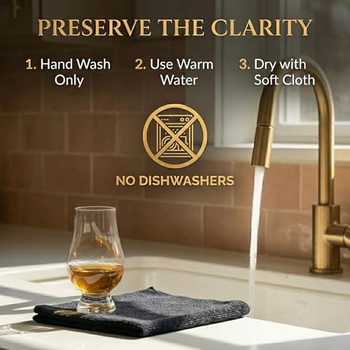 GLENCAIRN Whiskey Glass, Set of 4 in 4 Pack Gift Carton