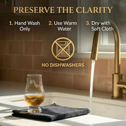 GLENCAIRN Whiskey Glass, Set of 4 in 4 Pack Gift Carton