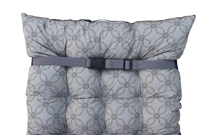 Chaise Lounger Patio Cushion Rocking Chair Sofa Furniture Lounge Cushions Outdoor Indoor Thick Sun Lounger Swing Bench Cushion with Elastic Ties 45 L X 18 W, Light Grey - color: Light Grey, style: 45 L X 18 W